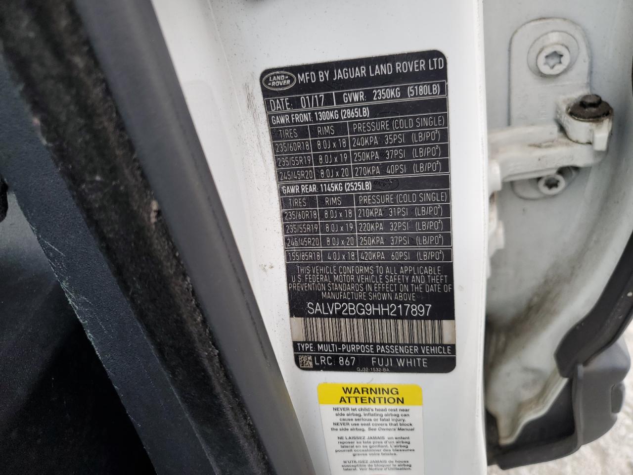 LAND ROVER RANGE ROVER SE