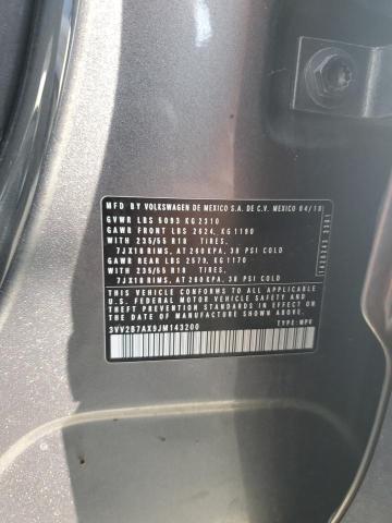 2018 VOLKSWAGEN TIGUAN SE 3VV2B7AX9JM143200