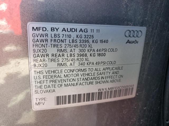 2012 AUDI Q7 PREMIUM #3271614345