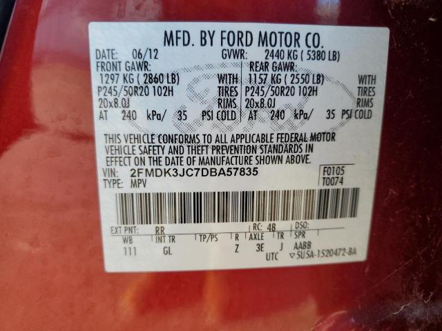 2013 FORD EDGE SEL #3259736183