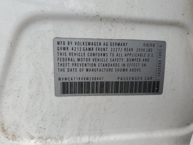 2008 VOLKSWAGEN RABBIT #3302758339