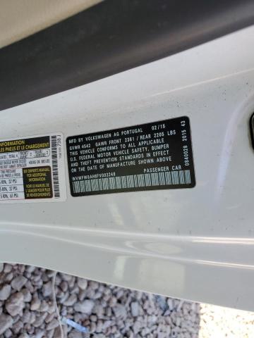 2015 VOLKSWAGEN EOS LUX - WVWFW8AH6FV003248