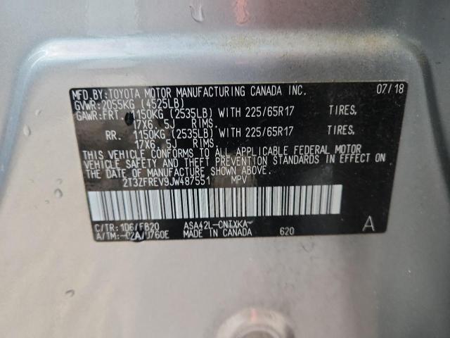 2018 TOYOTA RAV4 LE 2T3ZFREV9JW487551