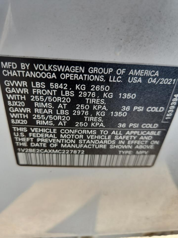 VOLKSWAGEN ATLAS SEL