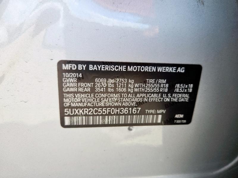 2015 BMW X5 SDRIVE3 - 5UXKR2C55F0H36167