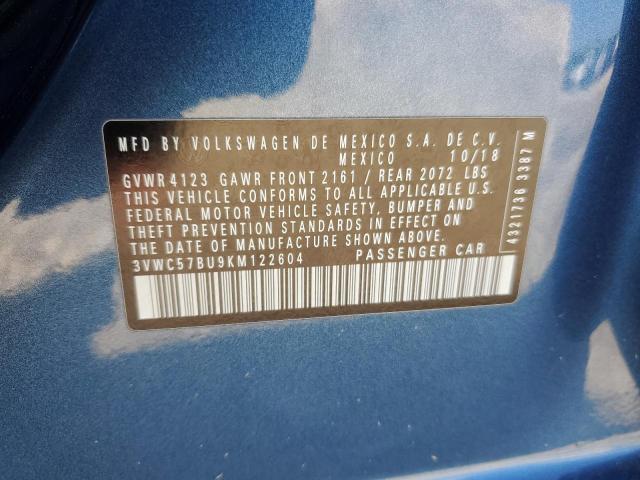 2019 VOLKSWAGEN JETTA S - 3VWC57BU9KM122604