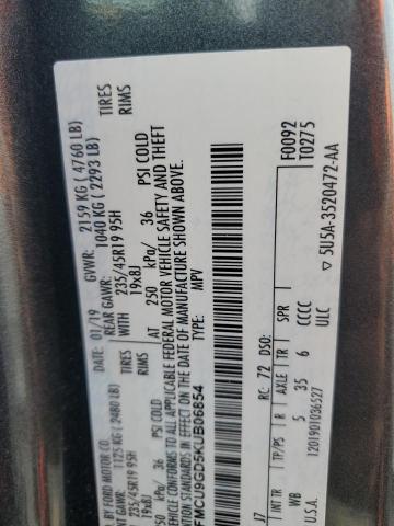 2019 FORD ESCAPE SE - 1FMCU9GD5KUB06854