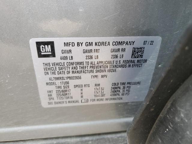 2023 CHEVROLET TRAILBLAZE KL79MRSL1PB022656