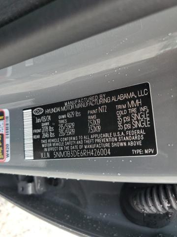 2024 HYUNDAI TUCSON SEL 5NMJB3DE6RH426004