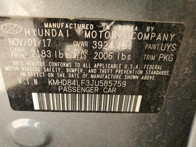 KMHD84LF3JU585759 2018 HYUNDAI ELANTRA