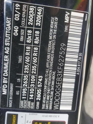 2019 MERCEDES-BENZ GLC 350E - WDC0G5EB3KF627529