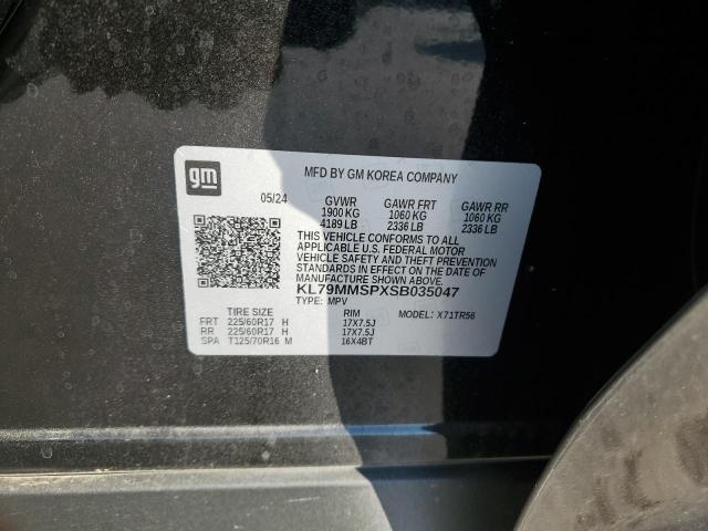 2025 CHEVROLET TRAILBLAZE KL79MMSPXSB035047