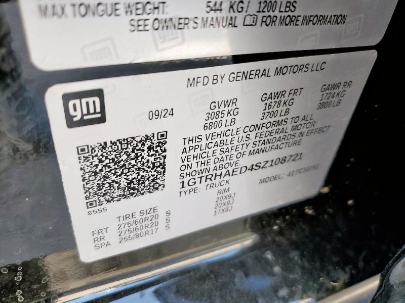 2025 GMC SIERRA C15 1GTRHAED4SZ108721