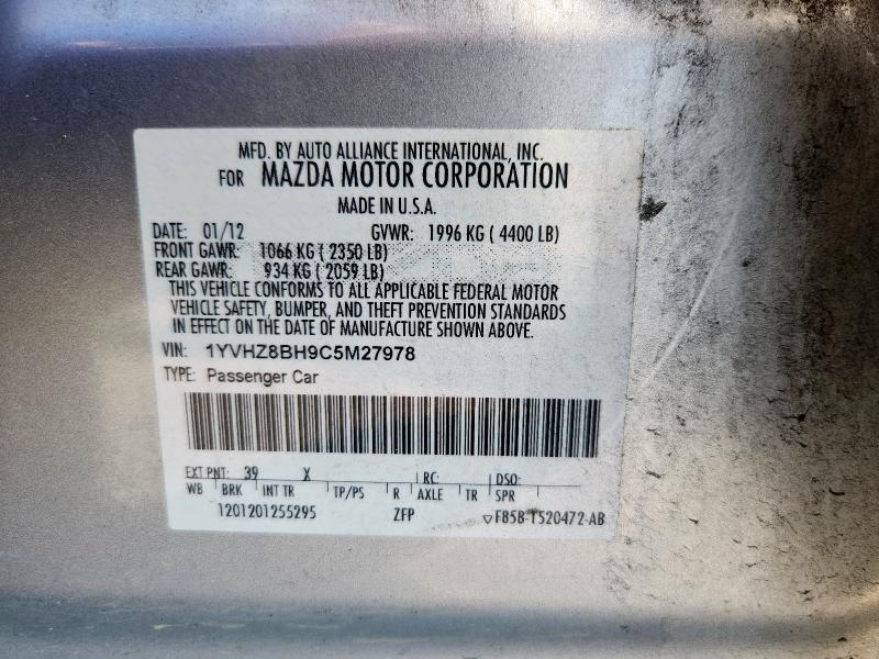 2012 MAZDA 6 I #3291479956