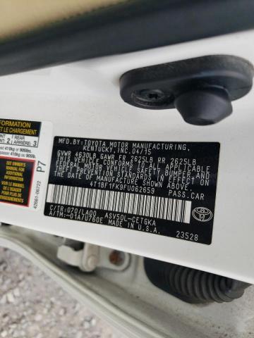 2015 TOYOTA CAMRY LE 4T1BF1FK9FU062659