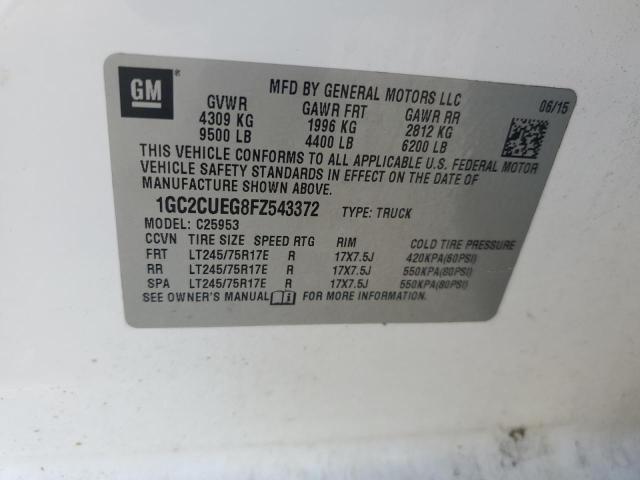 2015 CHEVROLET SILVERADO #3296311436