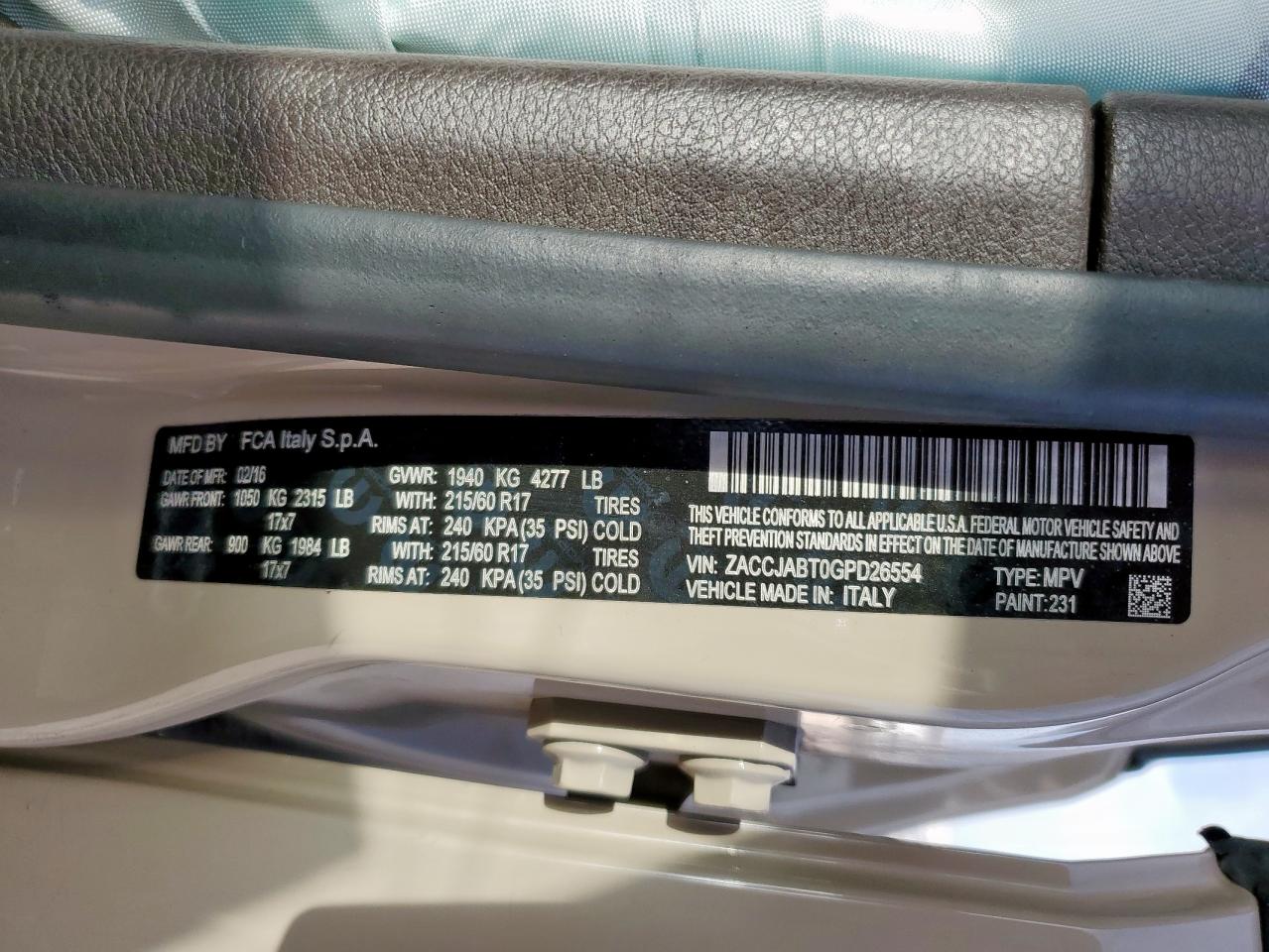 JEEP RENEGADE LATITUDE