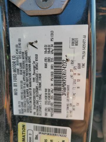 2014 FORD FUSION TIT - 3FA6P0K92ER174232