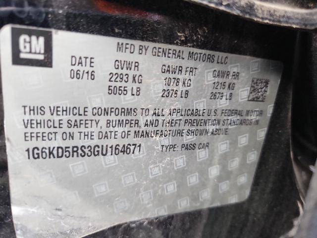 2016 CADILLAC CT6 LUXURY #3297160494