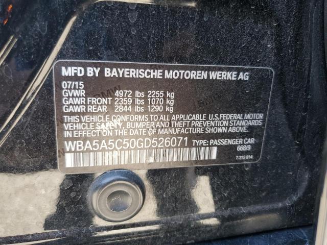 2016 BMW 528 I WBA5A5C50GD526071