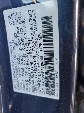 2025 HONDA CR-V SPORT 7FARS6H53SE104950
