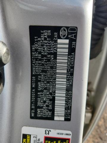 2011 TOYOTA COROLLA BA - 2T1BU4EE1BC681450