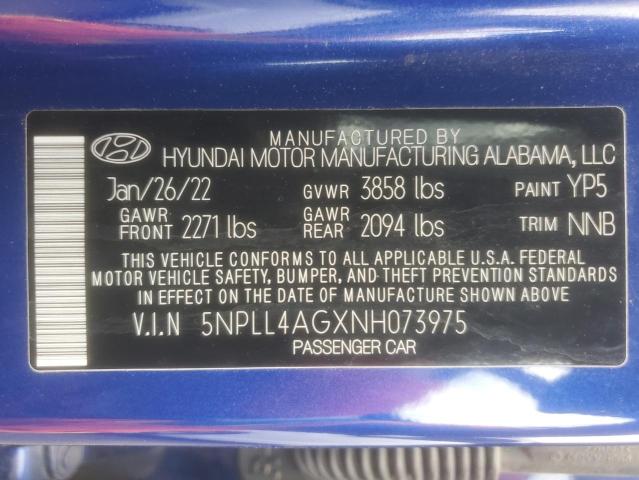 2022 HYUNDAI ELANTRA SE - 5NPLL4AGXNH073975