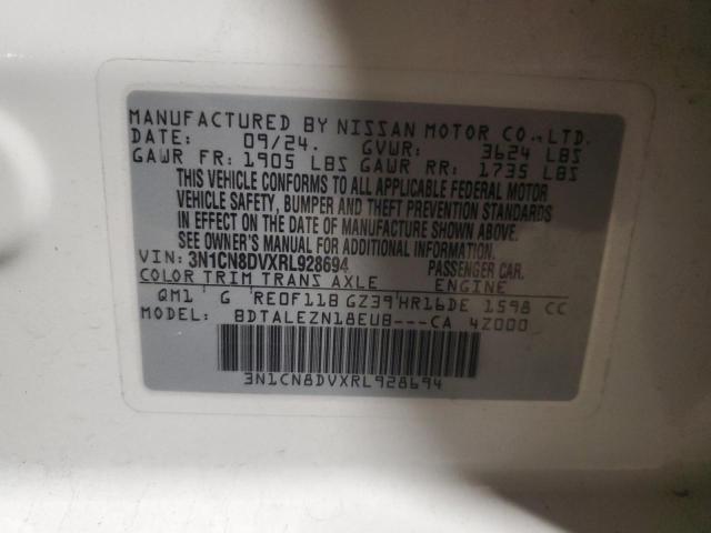 2024 NISSAN VERSA S 3N1CN8DVXRL928694