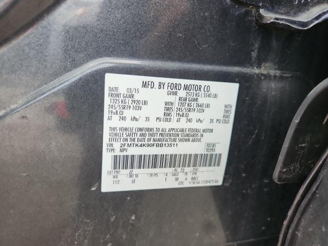 2015 FORD EDGE TITANIUM - 2FMTK4K90FBB13511