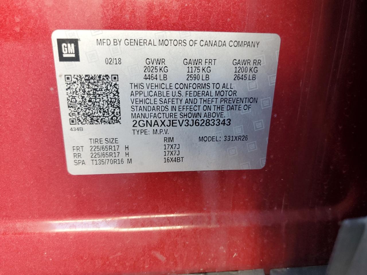 CHEVROLET EQUINOX LT