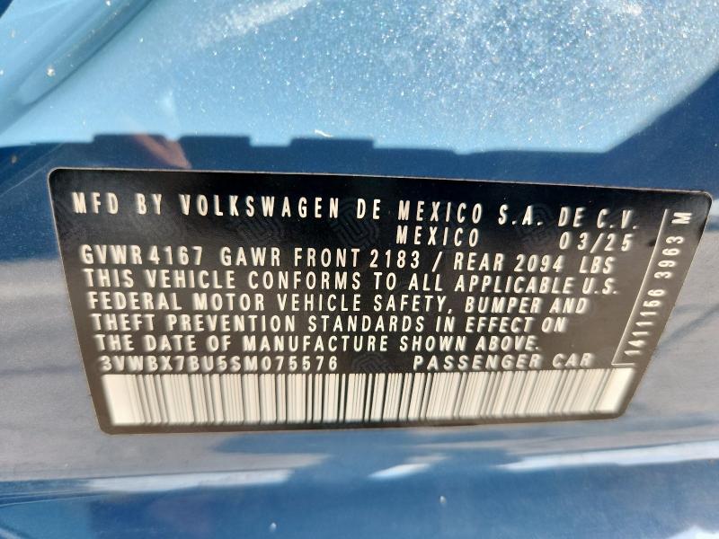 2025 VOLKSWAGEN JETTA SPOR - 3VWBX7BU5SM075576