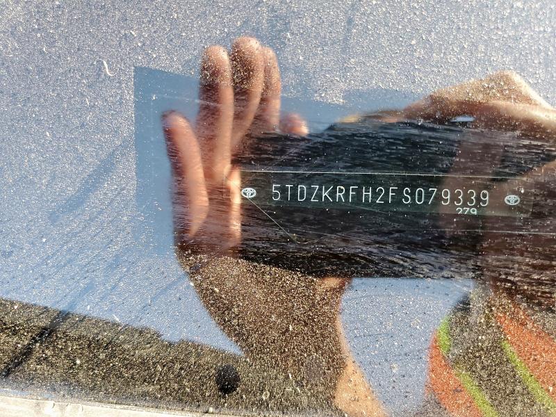 2015 TOYOTA HIGHLANDER 5TDZKRFH2FS079339