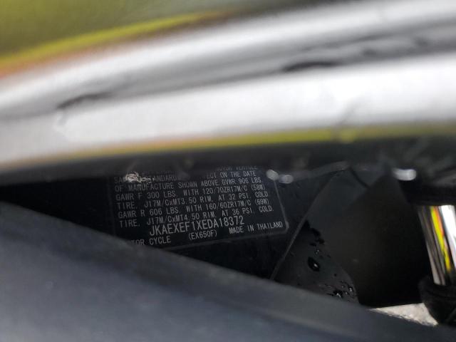 2014 KAWASAKI EX650 F - JKAEXEF1XEDA18372