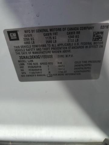 2016 CHEVROLET EQUINOX LT - 2GNALDEK9G1155908