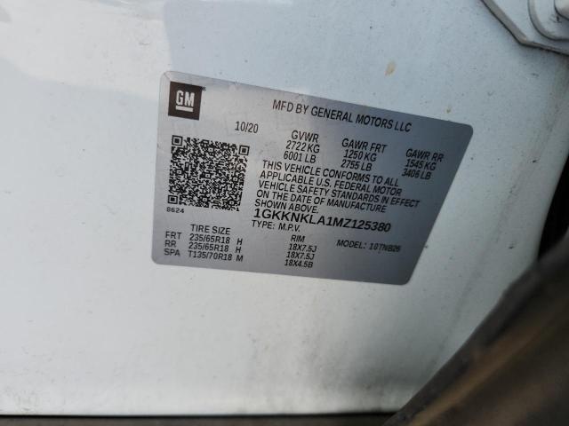 2021 GMC ACADIA SLE 1GKKNKLA1MZ125380
