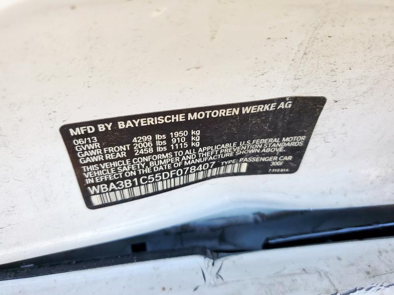 2013 BMW 320 I - WBA3B1C55DF078407