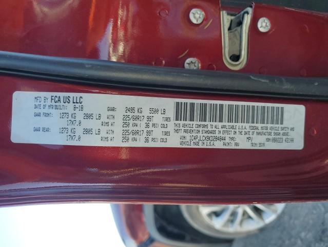 2019 JEEP CHEROKEE L #3298054137