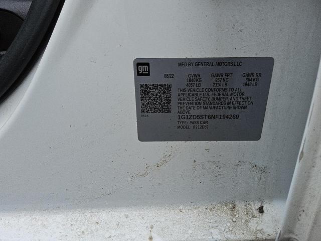 2022 CHEVROLET MALIBU LT 1G1ZD5ST6NF194269