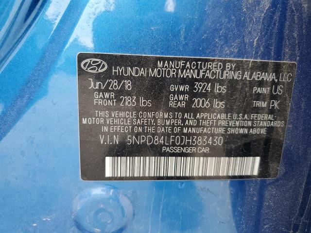 2018 HYUNDAI ELANTRA SEL #3279646940