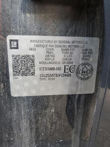 2018 CHEVROLET MALIBU LT - 1G1ZD5ST8JF224429