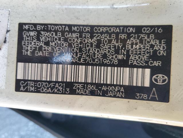 2016 TOYOTA SCION IM JTNKARJE7GJ519678