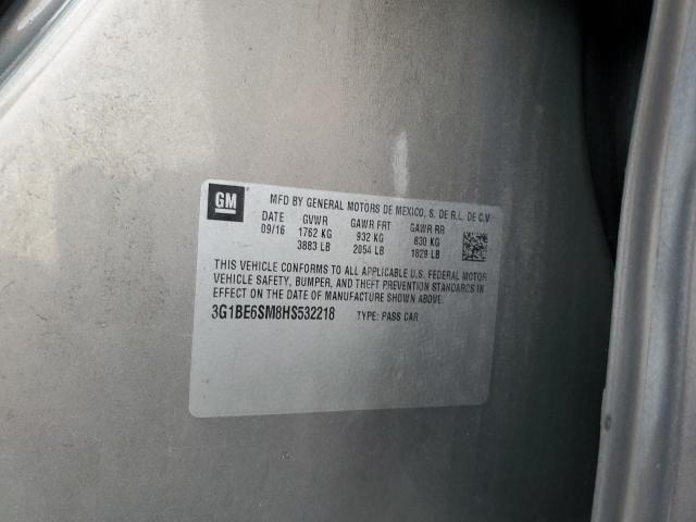 2017 CHEVROLET CRUZE LT 3G1BE6SM8HS532218