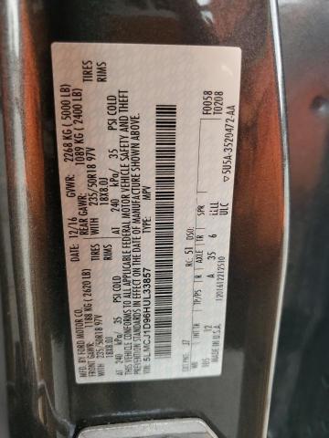 2017 LINCOLN MKC PREMIE 5LMCJ1D96HUL33857