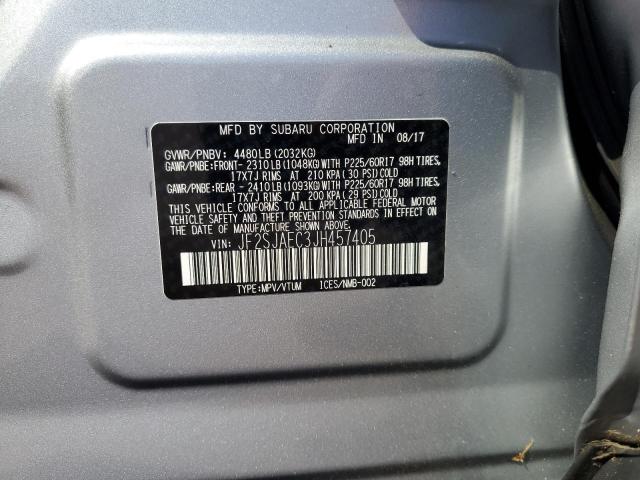 2018 SUBARU FORESTER 2 JF2SJAEC3JH457405