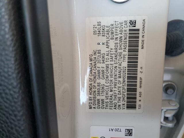 2022 HONDA CIVIC SPOR #3292527679