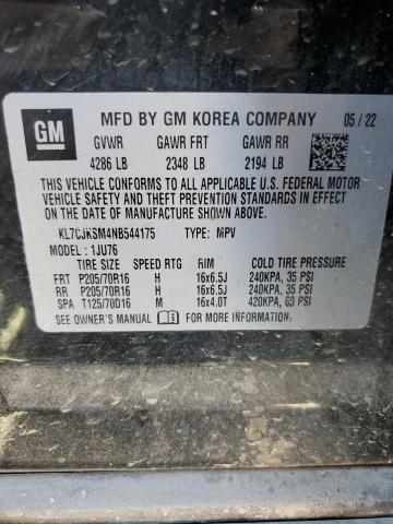 2022 CHEVROLET TRAX LS - KL7CJKSM4NB544175