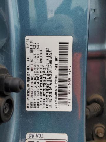 2015 HONDA CR-V EXL - 5J6RM4H77FL020588