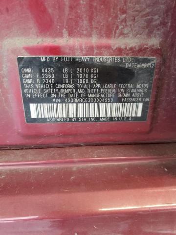 2013 SUBARU LEGACY 2.5I PREMIUM #3304744984