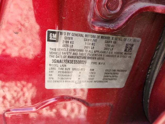 2014 CHEVROLET CAPTIVA LT - 3GNAL3EK0ES508029