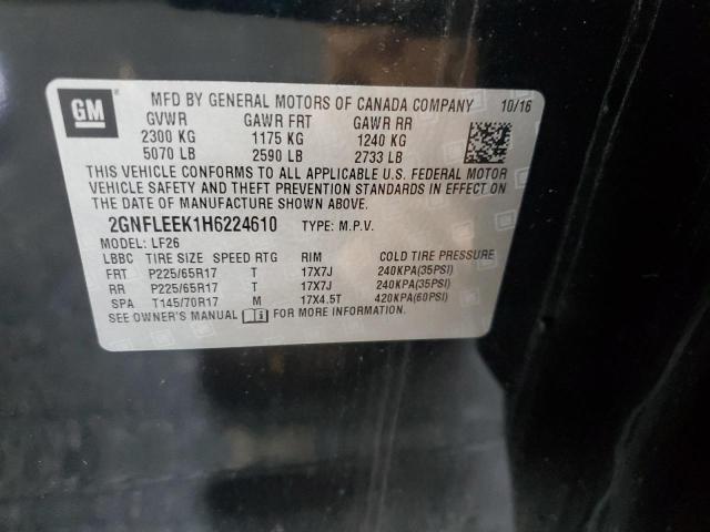 2017 CHEVROLET EQUINOX LS 2GNFLEEK1H6224610